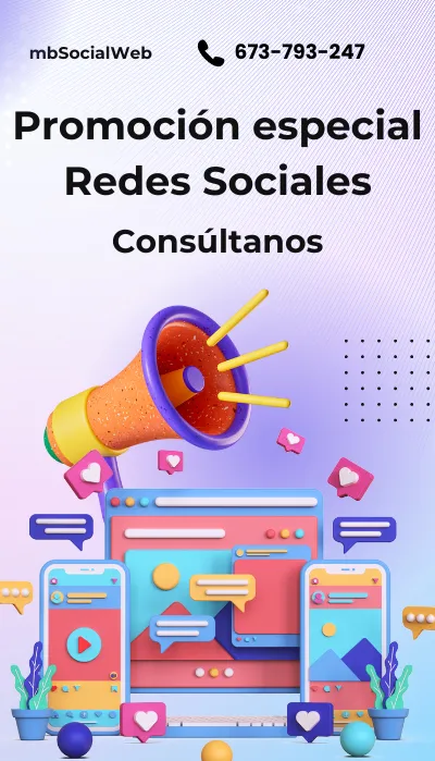 promoción redes sociales mbsocialweb